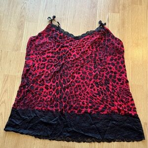Lame Bryant Leopard Print Camisole